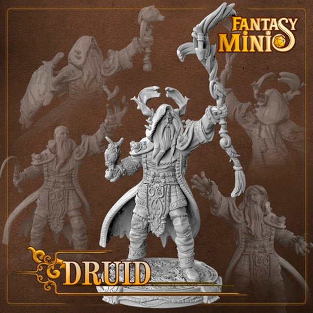 Druid Figure (Unpainted)