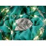 Silver Bindweed Leaf Brooch