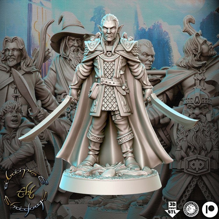 The Lord of the Rings - Haldir Figure (Unpainted)