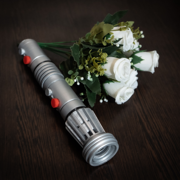 Personalized Darth Maul  Lightsaber Bridal Bouquet Holder | Star Wars wedding