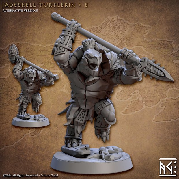 Jadeshell Turtlekin 02 Figure (Unpainted)
