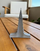 Iceland Hallgrímskirkja Reykjavik Model Figure