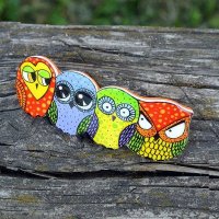 Owls Barrette