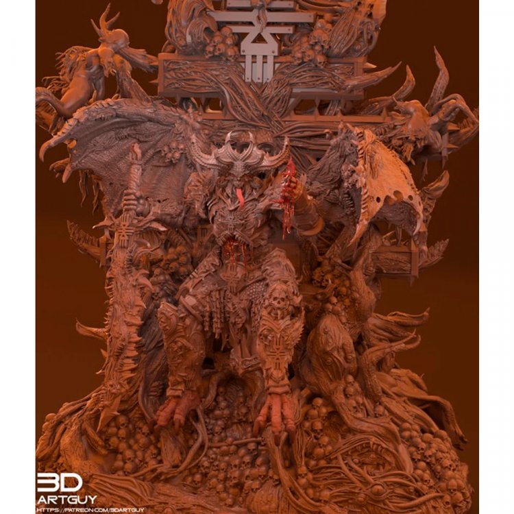 Angry God Diorama (Unpainted)