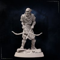 Skeleton Archer Figure (Unpainted)