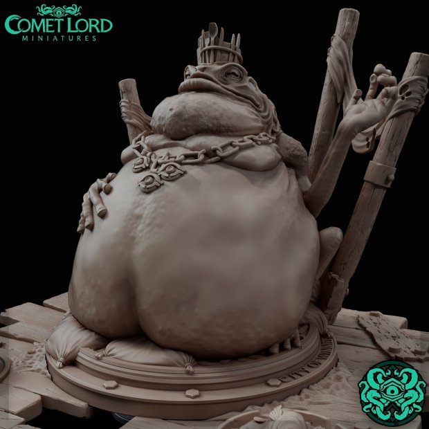 Quagfroth the Great, Bullywug King Figure (Unpainted)