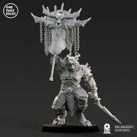 Beastman with banner Figure (Unpainted)