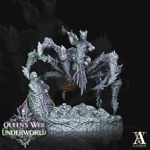 Drow Arachnid Warrior 02 Figure (Unpainted)