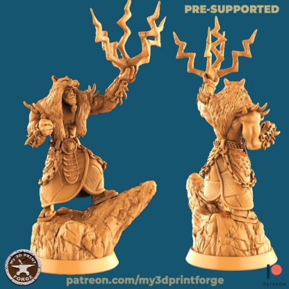 Orc shaman with lightning Figure (Unpainted)