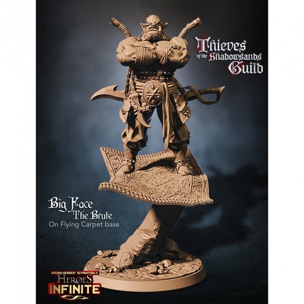 Big Face The Brute Orc Flying Carpet Figure (Unpainted)