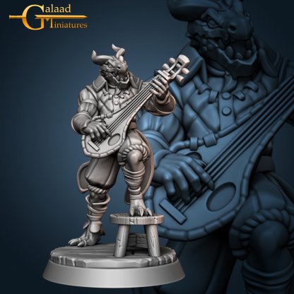 Dragonborn Bard Figure (Unpainted)