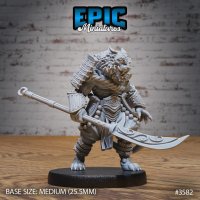 Tiger Samurai Figure (Unpainted)