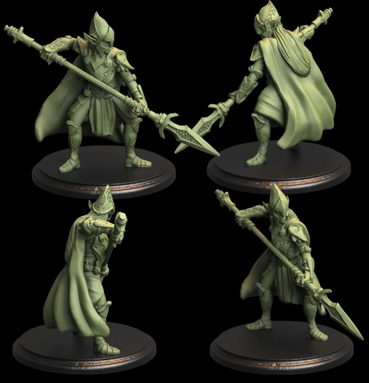 Elf Glaive Figure (Unpainted)