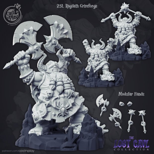 Ragdath Grimforge Figure (Unpainted)