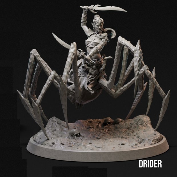 Drauk Arachnid Figure (Unpainted)