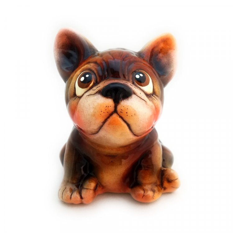 Handmade French Bulldog Figure