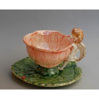 Flower And Angel Mug With Saucer