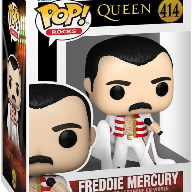 Funko Pop Rocks: Queen - Freddie Mercury (with Cape) Figure