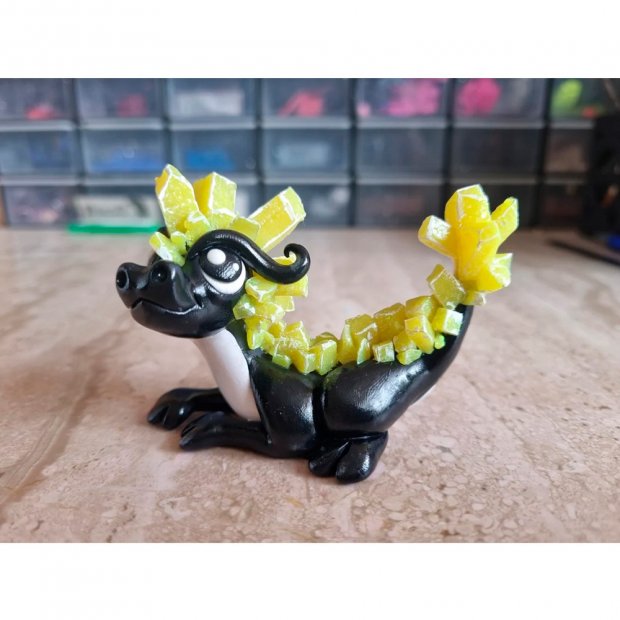 Crystal Dragon Figure