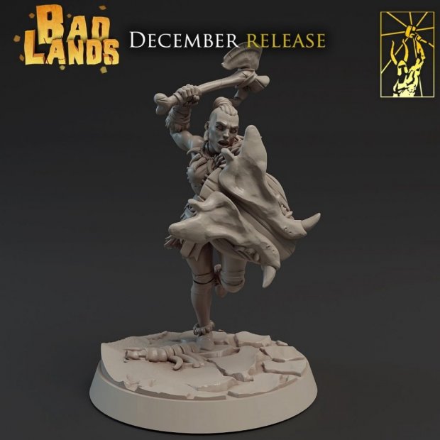 Wild warrior Erna Figure (Unpainted)