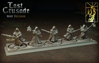 Warriors of the Order of Light with two-handed weapons Figure (Unpainted)
