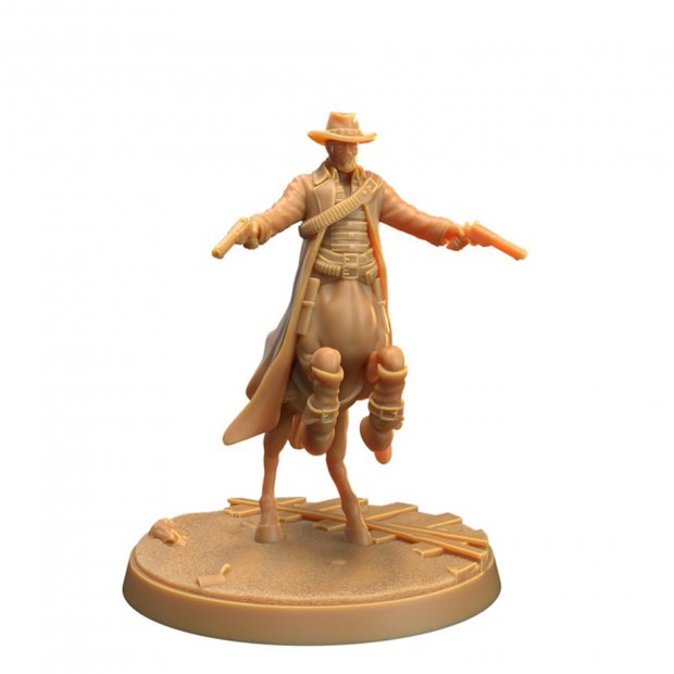 Centaur cowboy with two revolvers Figure (Unpainted)