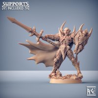 Drakenmir the Bonelord Lord elf vampire with sword and shield Figure (Unpainted)