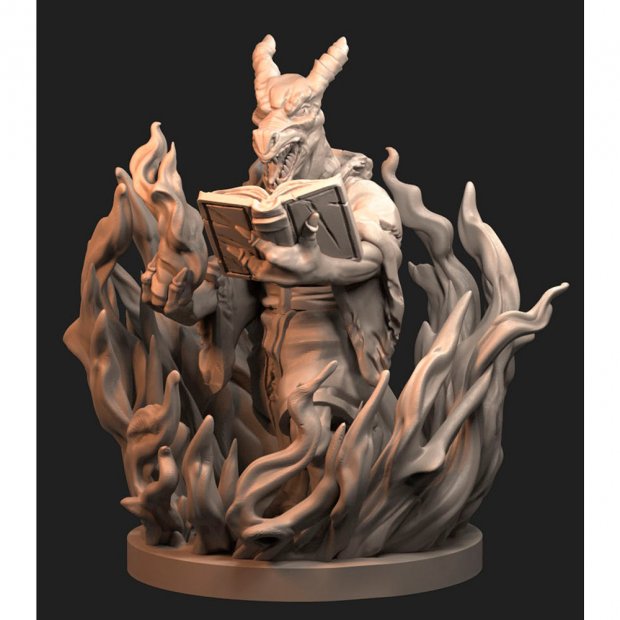 Kobold Sorcerer at the fire base Figure (Unpainted)
