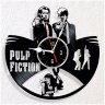Handmade Pulp Fiction Vinyl Clock Wall