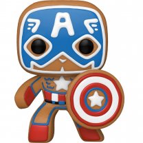 Funko POP Marvel: Holiday - Gingerbread Captain America Figure