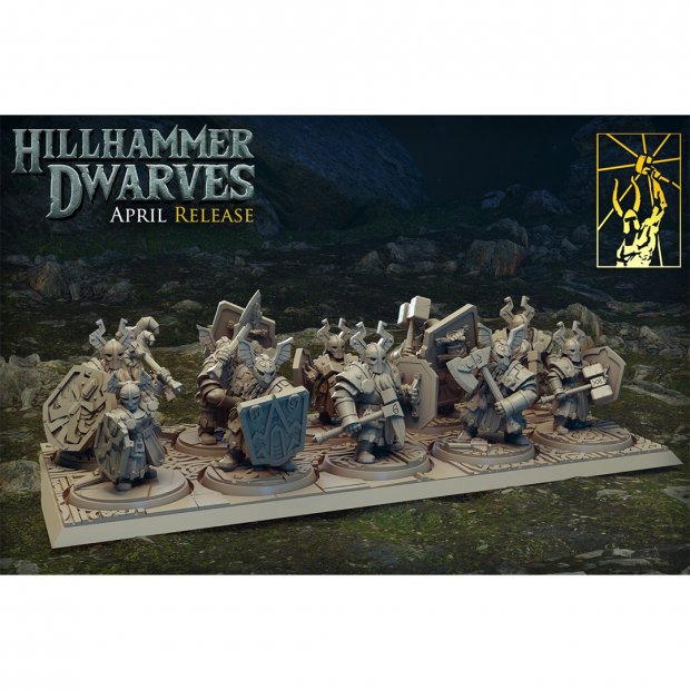 Dwarves warriors of the hill clans Figure (Unpainted)