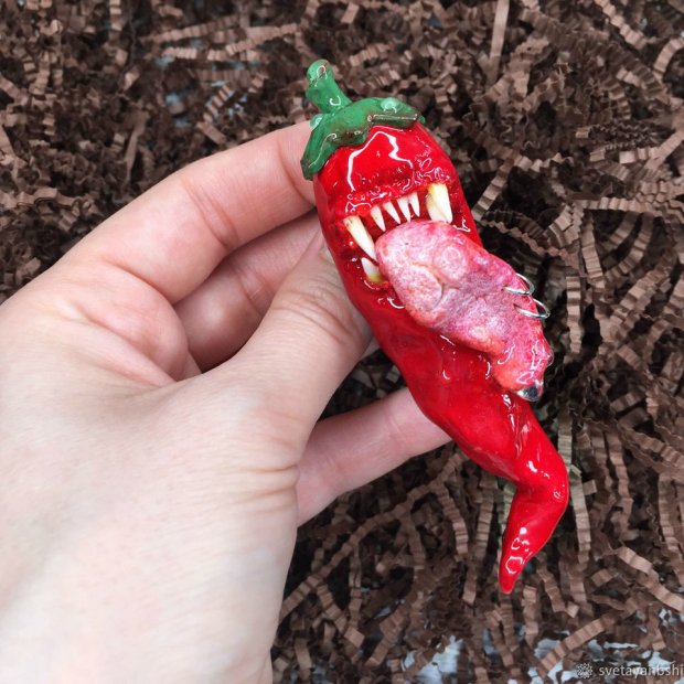 Hot Pepper Brooch