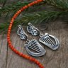 Handmade Celtic Harp Earrings