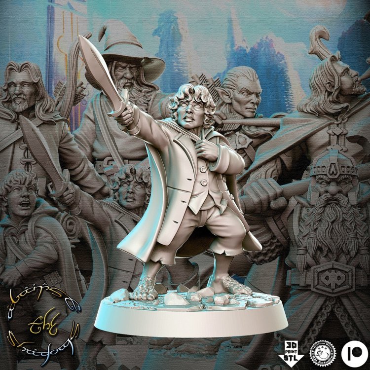 The Lord of the Rings - Frodo Figure (Unpainted)