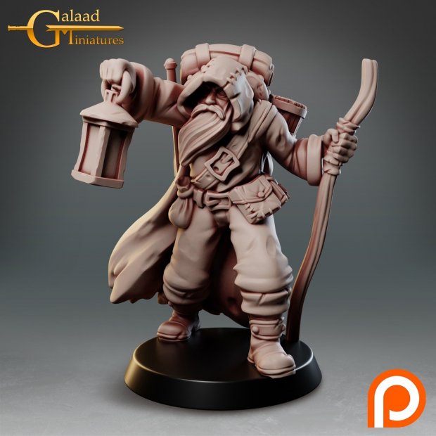 Elderly traveler Figure (Unpainted)