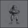 Toad Man Servant Figure (Unpainted)