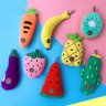 Bite-Resistant Plush Dog Toy (Strawberry)