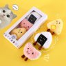 Cat Plush Toy with Built-In Bell (Threepiece gift box)