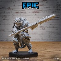Tabaxi samurai Figure (Unpainted)