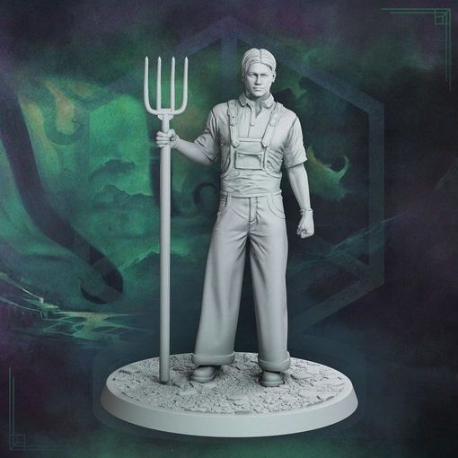 Hank Samson, The Farmer - Ancient Horror Figure (Unpainted)