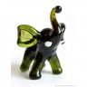 Green Elephant Figure