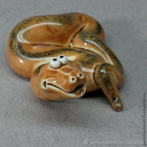 Curious Snake Figure
