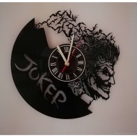Handmade DC Comics - Joker Vinyl Wall Clock