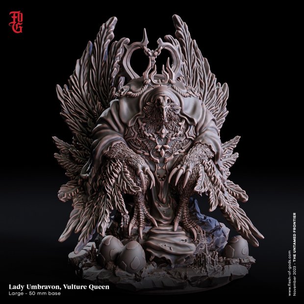 Lady Umbravon - Vulture Queen Figure (Unpainted)