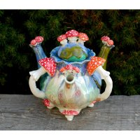 Triple Fly Agaric Teapot