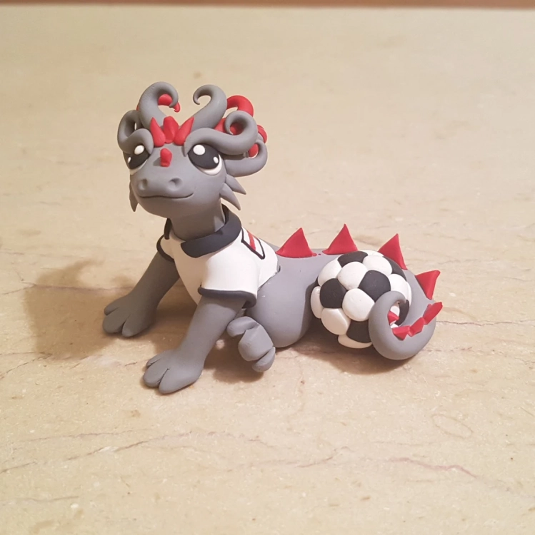 England Football Player Dragon Figure