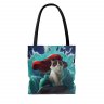 Grumpy Cat Ariel Meme Tote Bag