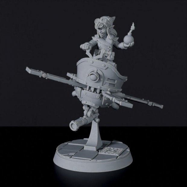 The dwarf flew with a gun Figure (Unpainted)