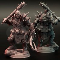 Orc Bruz the Destroyer Figure (Unpainted)