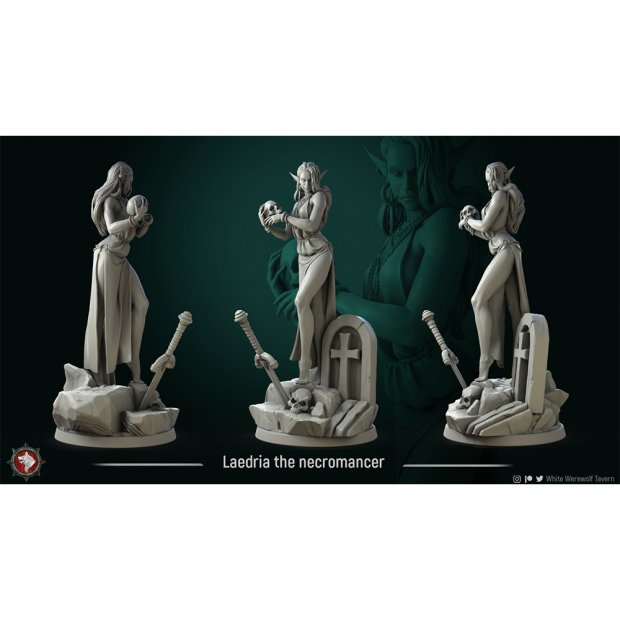 Laedria the necromancer Figure (Unpainted)